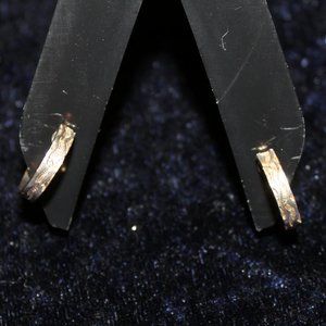 Gold toned hooped screw Earrings